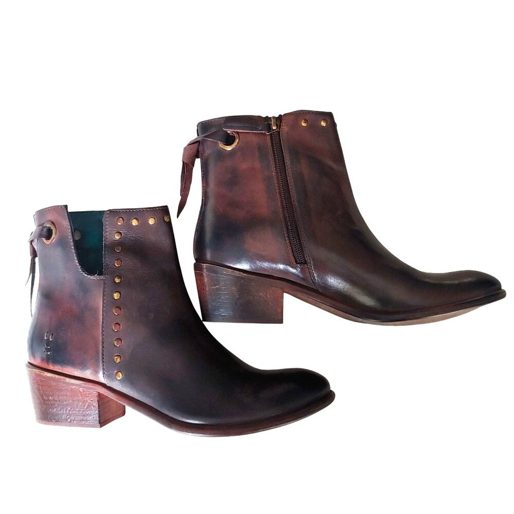 Roan by Bed Stu Australia Chelsea Boot Western Boho Country Nashville 9 Studded - Picture 2 of 11